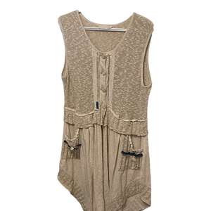 Women’s Caty Lesca Sleeveless Beige Tunic Size 4